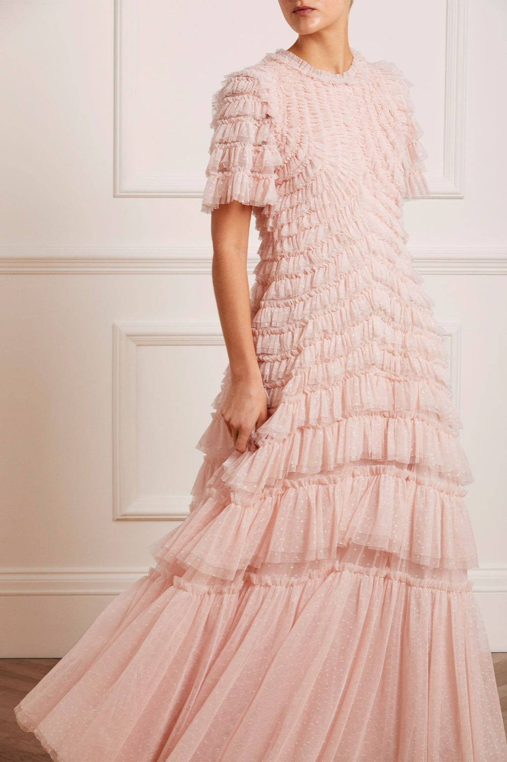 Willow Ruffle Gown – Pink | Needle ☀ Thread